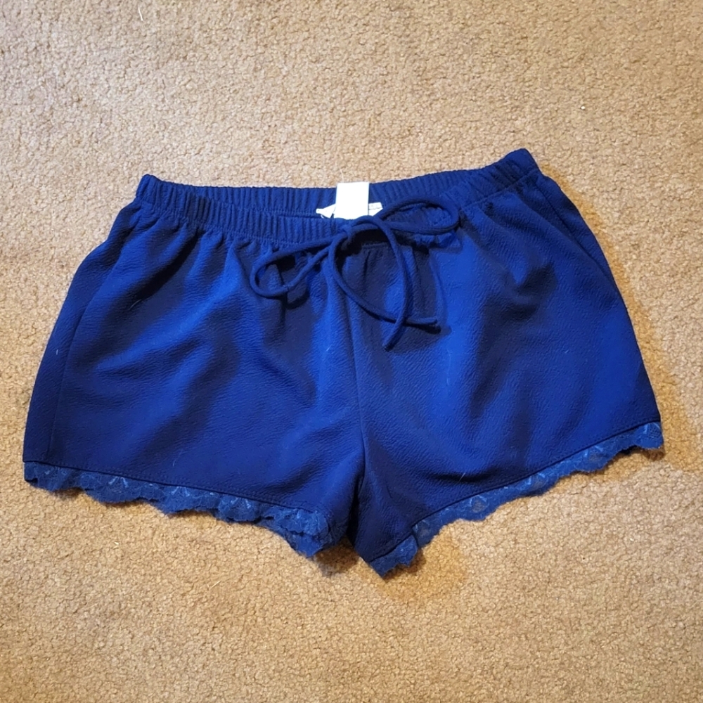 Juniors Navy Blue Shorts